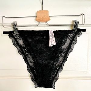 Never Worn! Black Lace String Bikini Panties